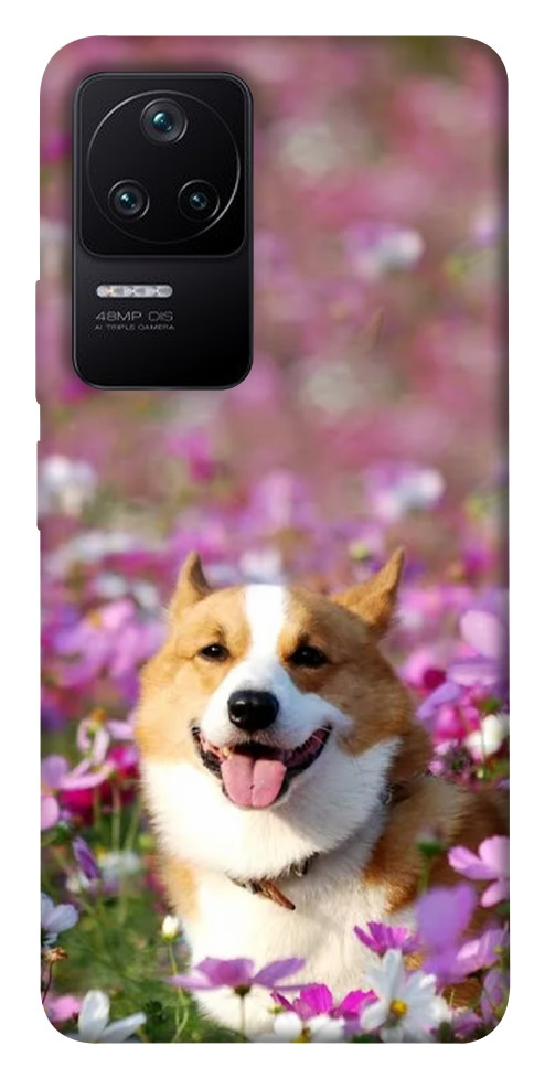 

Чохол Коргі в квітах для Xiaomi Poco F4 5G 1493029