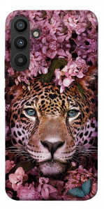 Чехол Леопард в цветах для Galaxy A34 5G