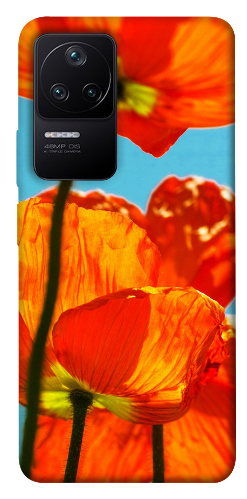 

Чехол Яркие маки для Xiaomi Redmi K40S 1493305