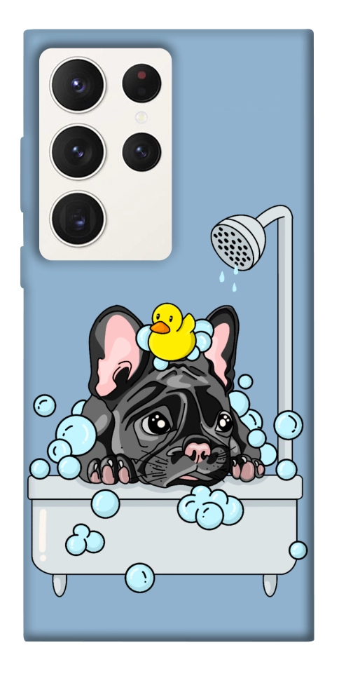 Чехол Dog in shower для Galaxy S23 Ultra