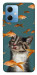 Чехол Cat with fish для Xiaomi Redmi Note 12 5G