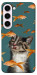 Чохол Cat with fish для Galaxy S23+