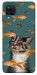 Чехол Cat with fish для Galaxy M12