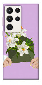 Чехол Flower message для Galaxy S23 Ultra