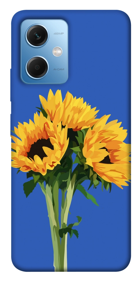 Чехол Bouquet of sunflowers для Xiaomi Redmi Note 12 5G