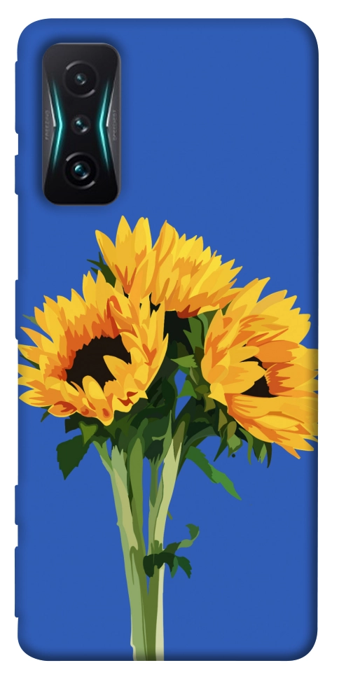 Чехол Bouquet of sunflowers для Xiaomi Redmi K50 Gaming