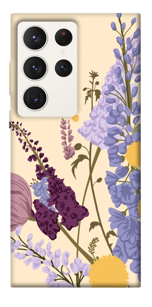 Чохол Flowers art для Galaxy S23 Ultra