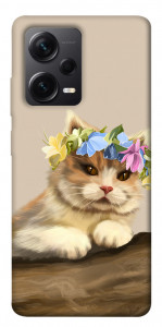 Чехол Cat in flowers для Xiaomi Redmi Note 12 Pro 5G