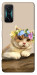 Чехол Cat in flowers для Xiaomi Redmi K50 Gaming