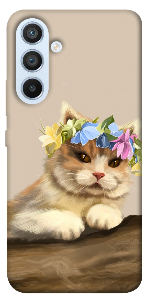 Чехол Cat in flowers для Galaxy A54 5G