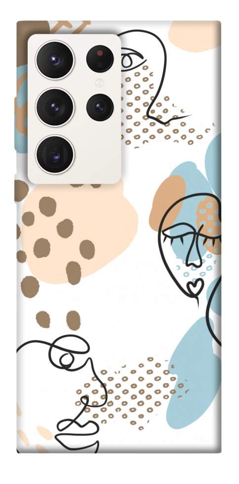 Чехол Face pattern для Galaxy S23 Ultra