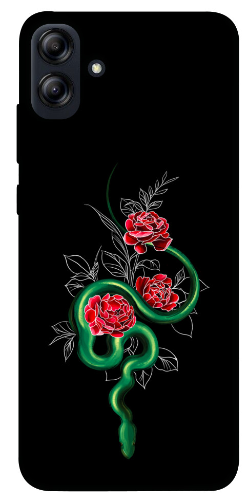 Чохол Snake in flowers для Galaxy A04e