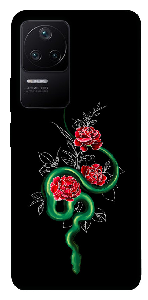 

Чехол Snake in flowers для Xiaomi Poco F4 5G 1494565