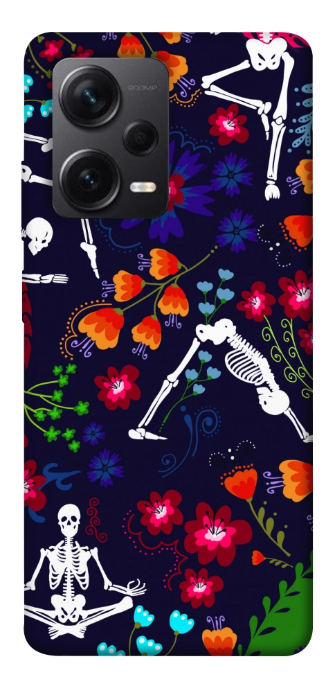 Чехол Yoga skeletons для Xiaomi Redmi Note 12 Pro 5G