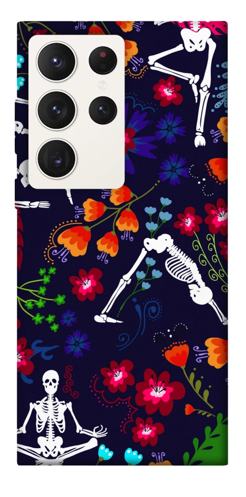 Чехол Yoga skeletons для Galaxy S23 Ultra