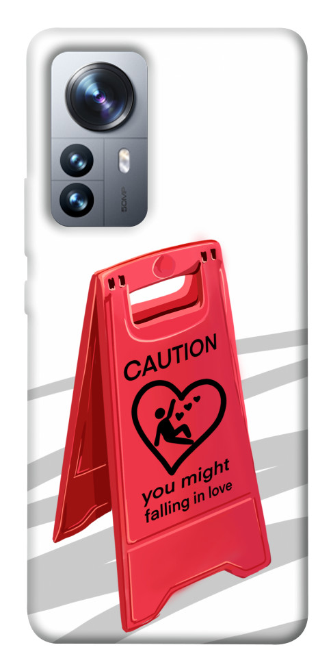 

Чехол Caution falling in love для Xiaomi 12 Pro 1495098