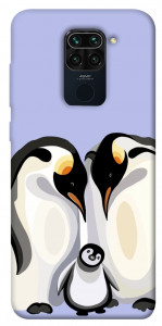 Чохол Penguin family для Xiaomi Redmi Note 9