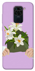 Чехол Flower message для Xiaomi Redmi Note 9