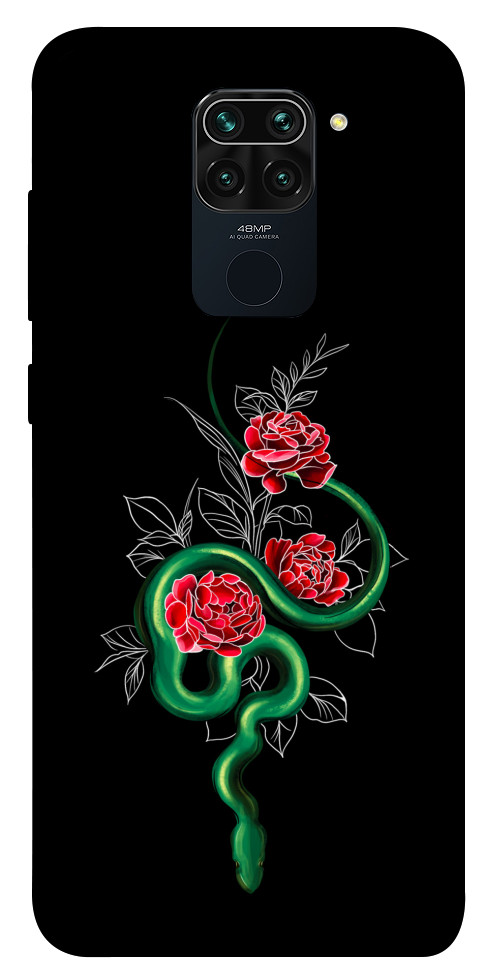 Чехол Snake in flowers для Xiaomi Redmi 10X