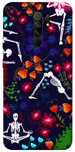 Чехол Yoga skeletons для Xiaomi Redmi 9