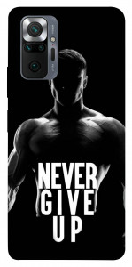 Чехол Never give up для Xiaomi Redmi Note 10 Pro
