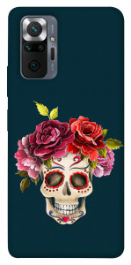 Чехол Flower skull для Xiaomi Redmi Note 10 Pro