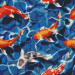 Алмазная мозаика "Японские карпы" Идейка AMO7397 40х40 см (Разные цвета)