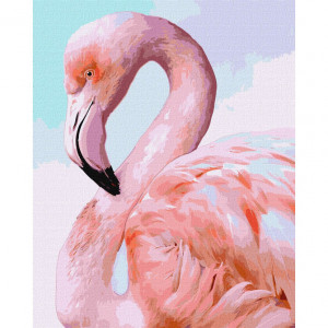 Картина по номерам "Розовый фламинго" ©Ira Volkova Идейка KHO4397 40х50 см (Разные цвета)