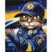 Картина по номерам "Котик полицейский" © Марианна Пащук Brushme BS53237 40х50 см (Разные цвета)
