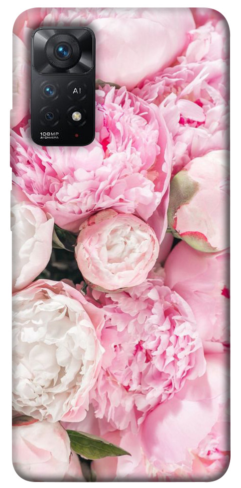 Чохол Pink peonies для Xiaomi Redmi Note 11 Pro 5G