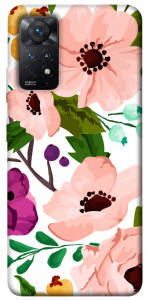 Чехол Акварельные цветы для Xiaomi Redmi Note 11 Pro 5G