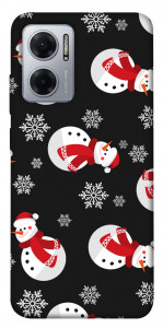 Чехол Снеговики для Xiaomi Redmi Note 11E