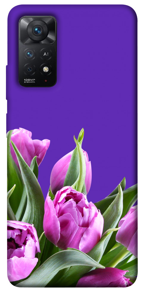 Чехол Тюльпаны для Xiaomi Redmi Note 11 Pro 5G