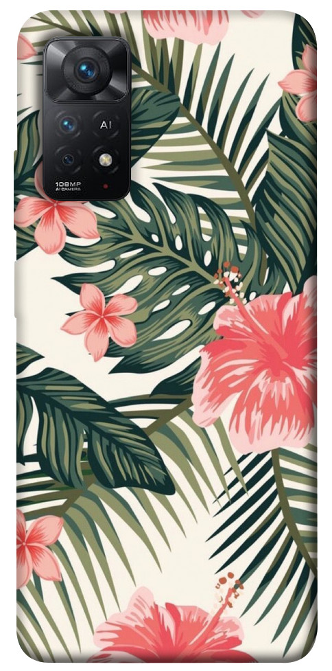 Чехол Tropic flowers для Xiaomi Redmi Note 11 Pro 5G