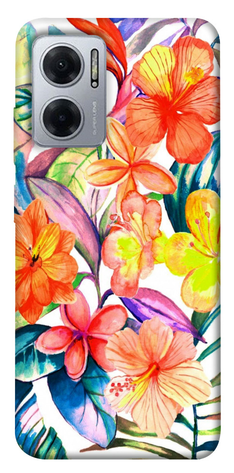 Чехол Цветочный коктейль для Xiaomi Redmi Note 11E