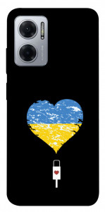 Чехол З Україною в серці для Xiaomi Redmi Note 11E