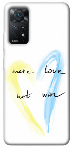 Чехол Make love not war для Xiaomi Redmi Note 11 Pro 5G