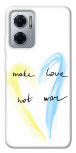 Чехол Make love not war для Xiaomi Redmi Note 11E