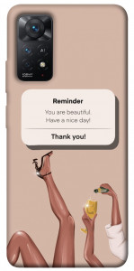 Чехол Beautiful reminder для Xiaomi Redmi Note 11 Pro 5G