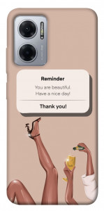 Чехол Beautiful reminder для Xiaomi Redmi Note 11E