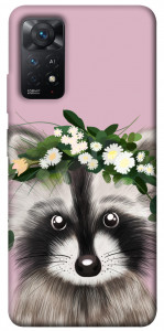 Чехол Raccoon in flowers для Xiaomi Redmi Note 11 Pro 5G
