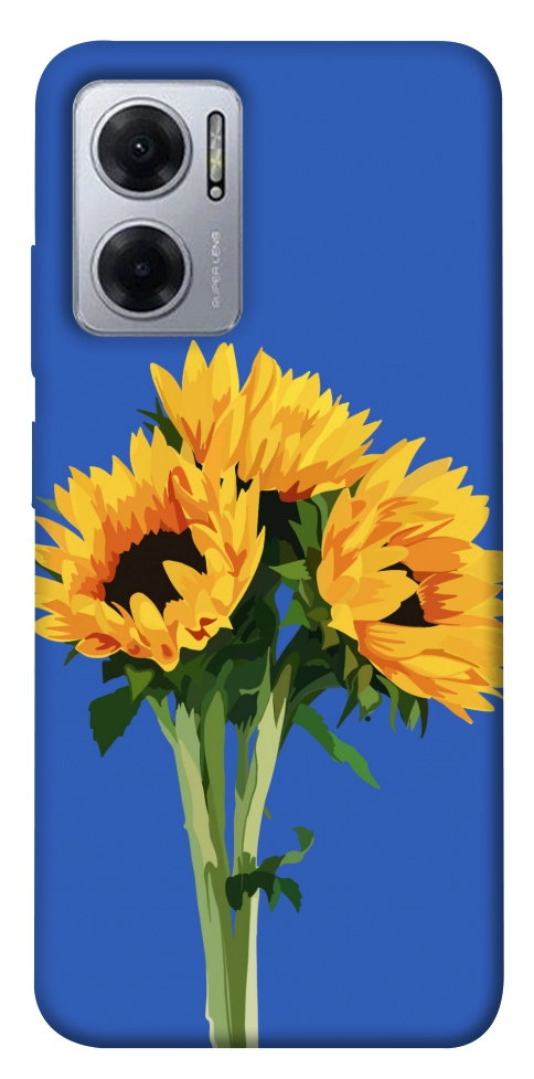 Чехол Bouquet of sunflowers для Xiaomi Redmi Note 11E