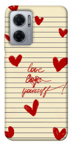 Чехол Love yourself для Xiaomi Redmi Note 11E