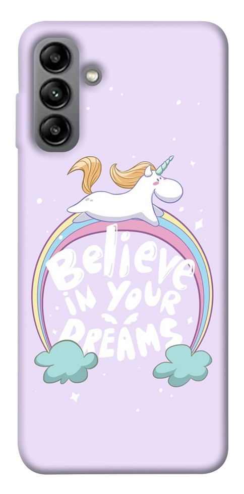 Чехол Believe in your dreams unicorn для Galaxy A04s