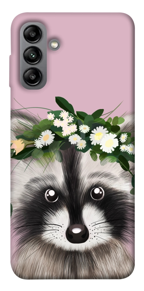 Чехол Raccoon in flowers для Galaxy A04s