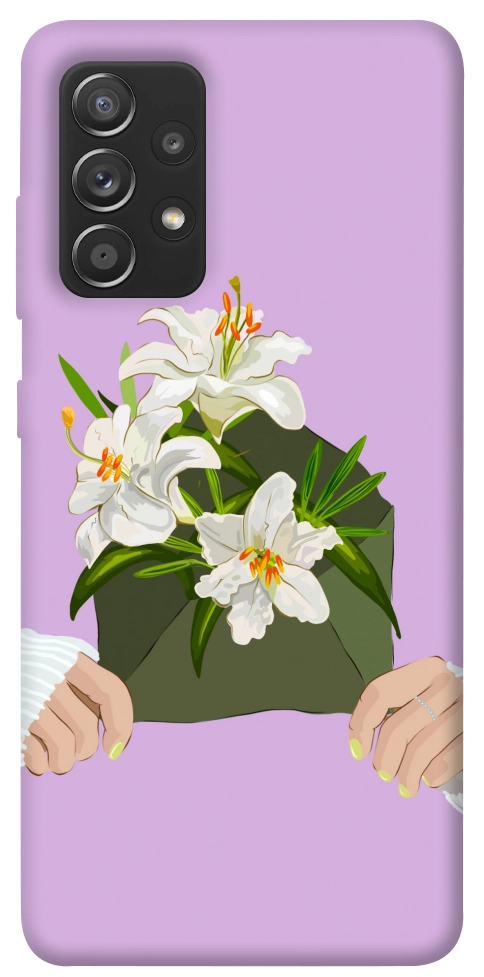 Чехол Flower message для Galaxy A72 5G