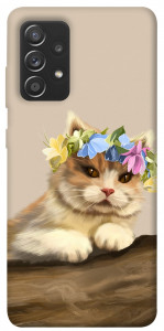 Чехол Cat in flowers для Samsung Galaxy A72 5G