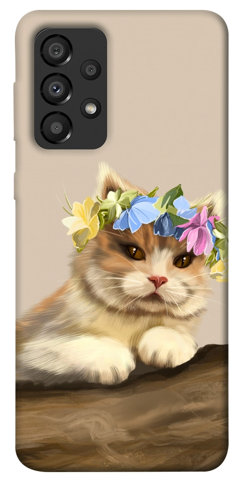 Чехол Cat in flowers для Galaxy A33 5G