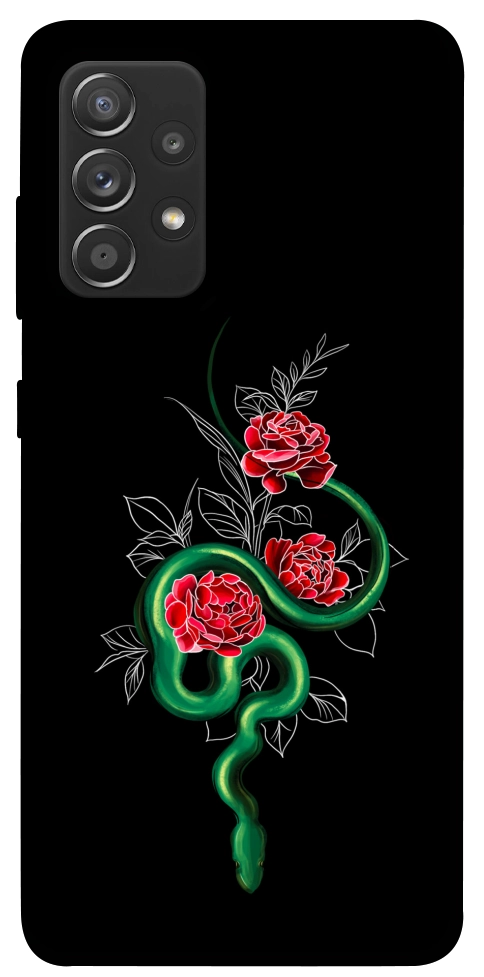 Чехол Snake in flowers для Galaxy A72 5G