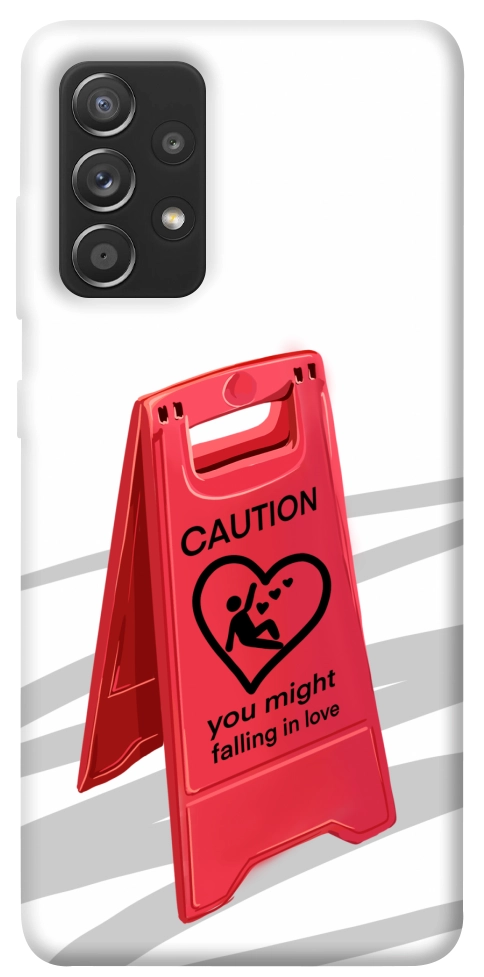 Чехол Caution falling in love для Galaxy A72 5G